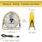 Edendirect 24in 3 Speeds Portable High Velocity Drum Fan Yellow with 1/3 HP, Turbo Blade, Low Noise IR-FAN7806 - alternate 4